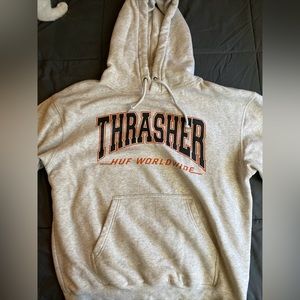 Thrasher x HUF Hoodie (Men’s Medium/Gray)